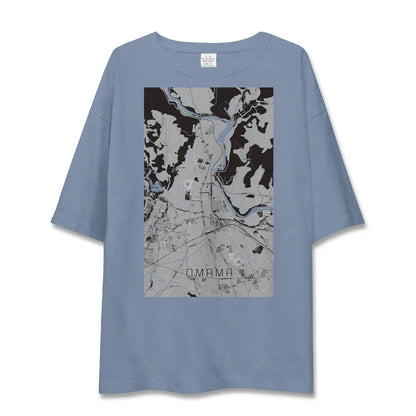 【大間々（群馬県）】地図柄ビッグシルエットTシャツ