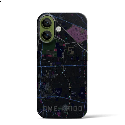 【青梅街道（東京都）】地図柄iPhoneケース（バックカバータイプ）