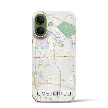 【青梅街道（東京都）】地図柄iPhoneケース（バックカバータイプ）