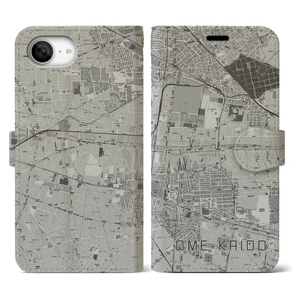 【青梅街道（東京都）】地図柄iPhoneケース（手帳タイプ）