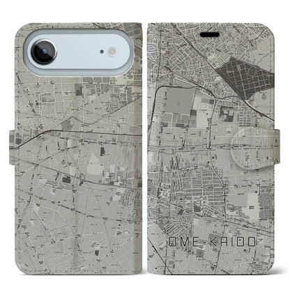 【青梅街道（東京都）】地図柄iPhoneケース（手帳タイプ）