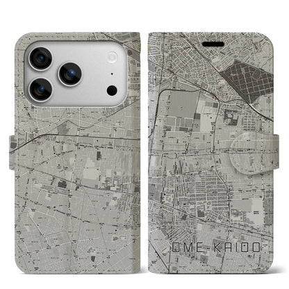 【青梅街道（東京都）】地図柄iPhoneケース（手帳タイプ）