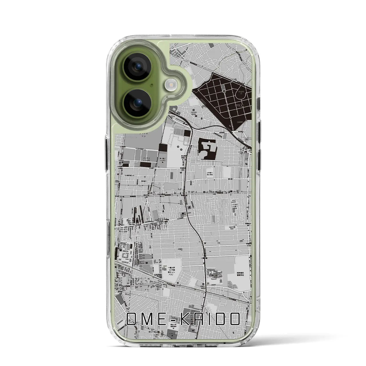 【青梅街道（東京都）】地図柄iPhoneケース（MagSafeタイプ）