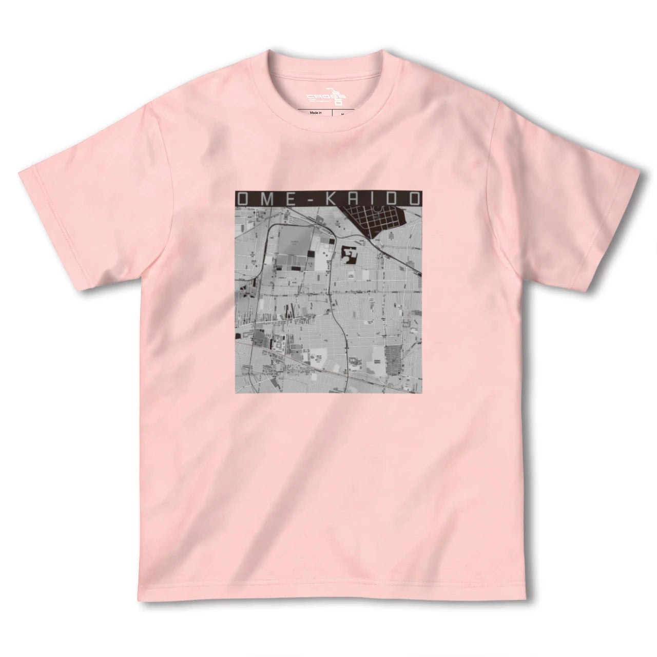 【青梅街道（東京都）】地図柄ヘビーウェイトTシャツ