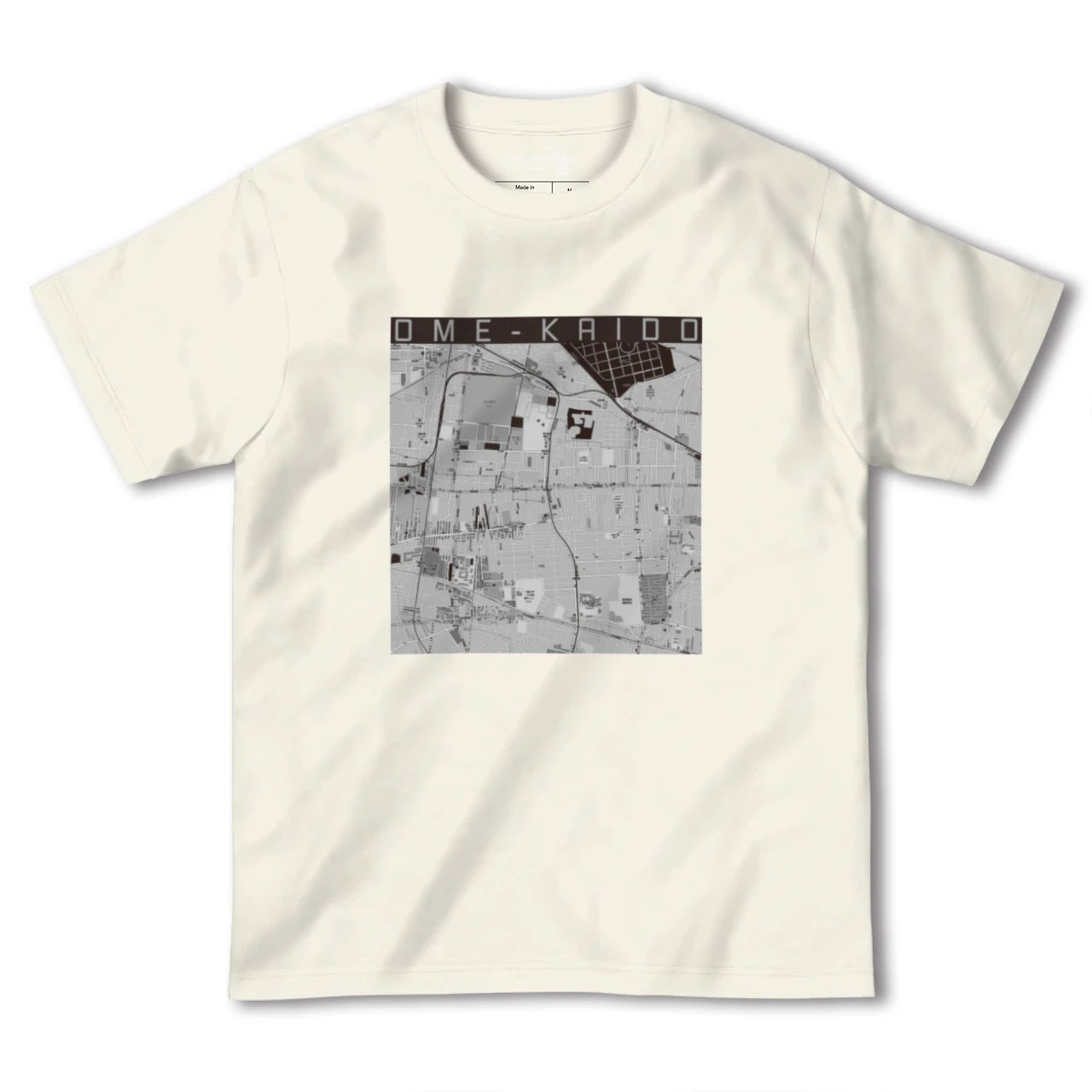 【青梅街道（東京都）】地図柄ヘビーウェイトTシャツ