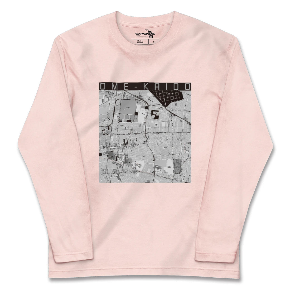【青梅街道(東京都)】地図柄ロングスリーブTシャツ