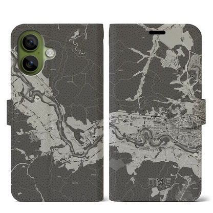 【青梅（東京都）】地図柄iPhoneケース（手帳タイプ）