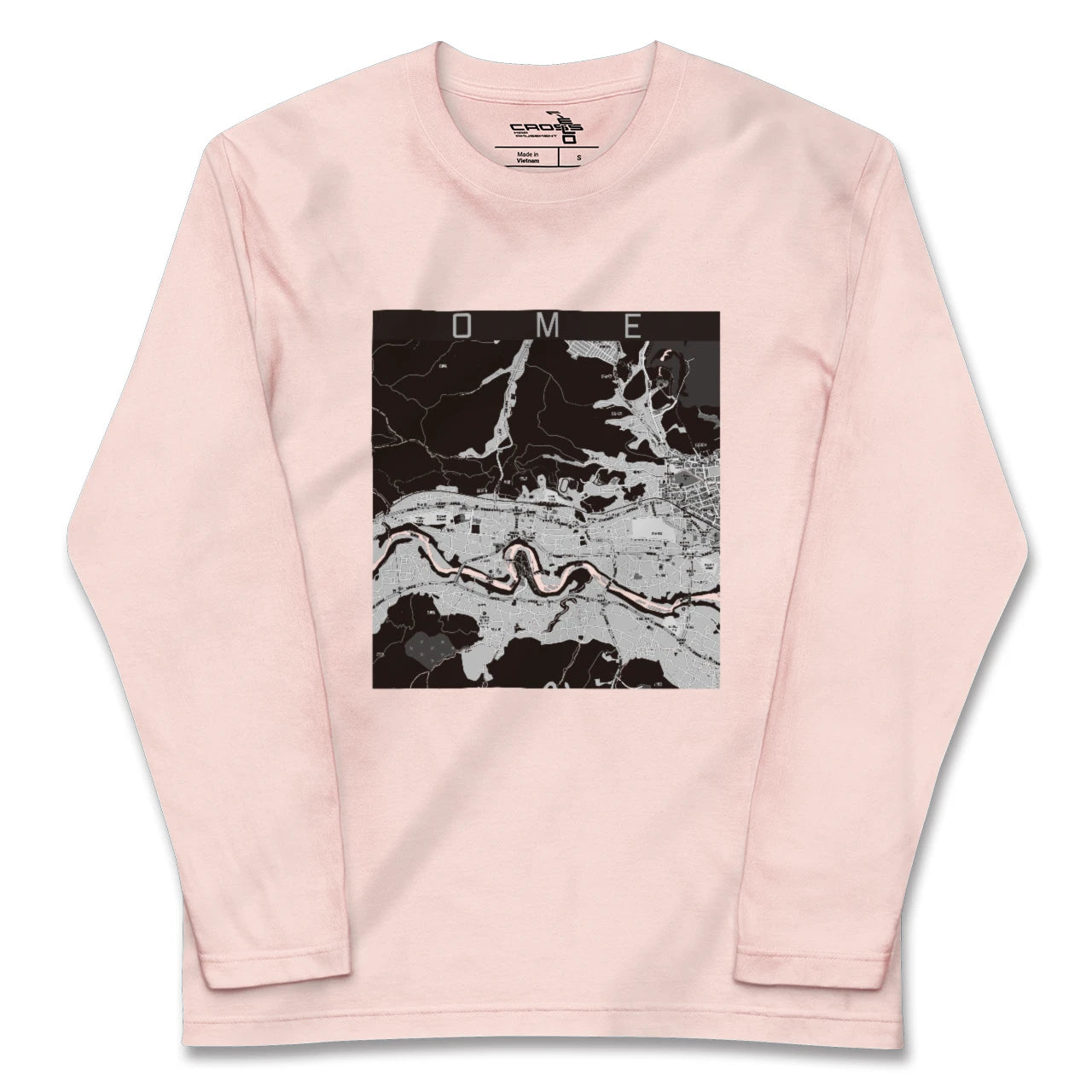 【青梅（東京都）】地図柄ロングスリーブTシャツ