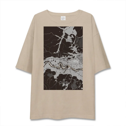 【青梅（東京都）】地図柄ビッグシルエットTシャツ
