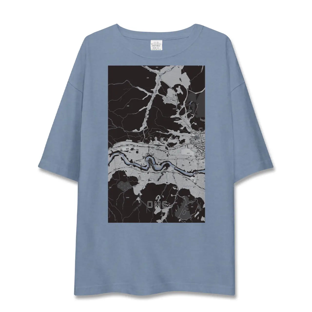 【青梅（東京都）】地図柄ビッグシルエットTシャツ