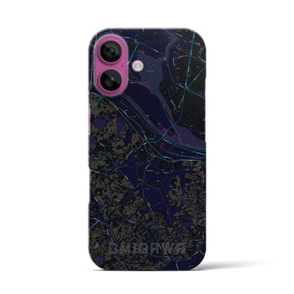 【小見川（千葉県）】地図柄iPhoneケース（バックカバータイプ）