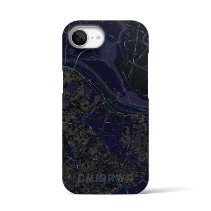 【小見川（千葉県）】地図柄iPhoneケース（バックカバータイプ）