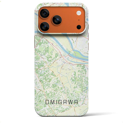 【小見川（千葉県）】地図柄iPhoneケース（バックカバータイプ）