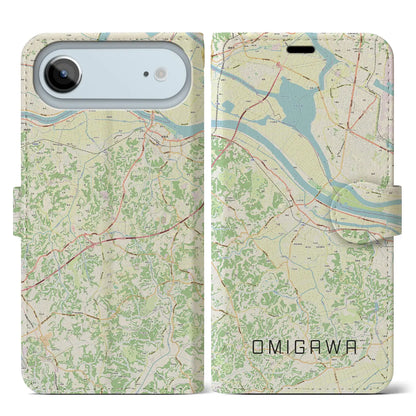 【小見川（千葉県）】地図柄iPhoneケース（手帳タイプ）