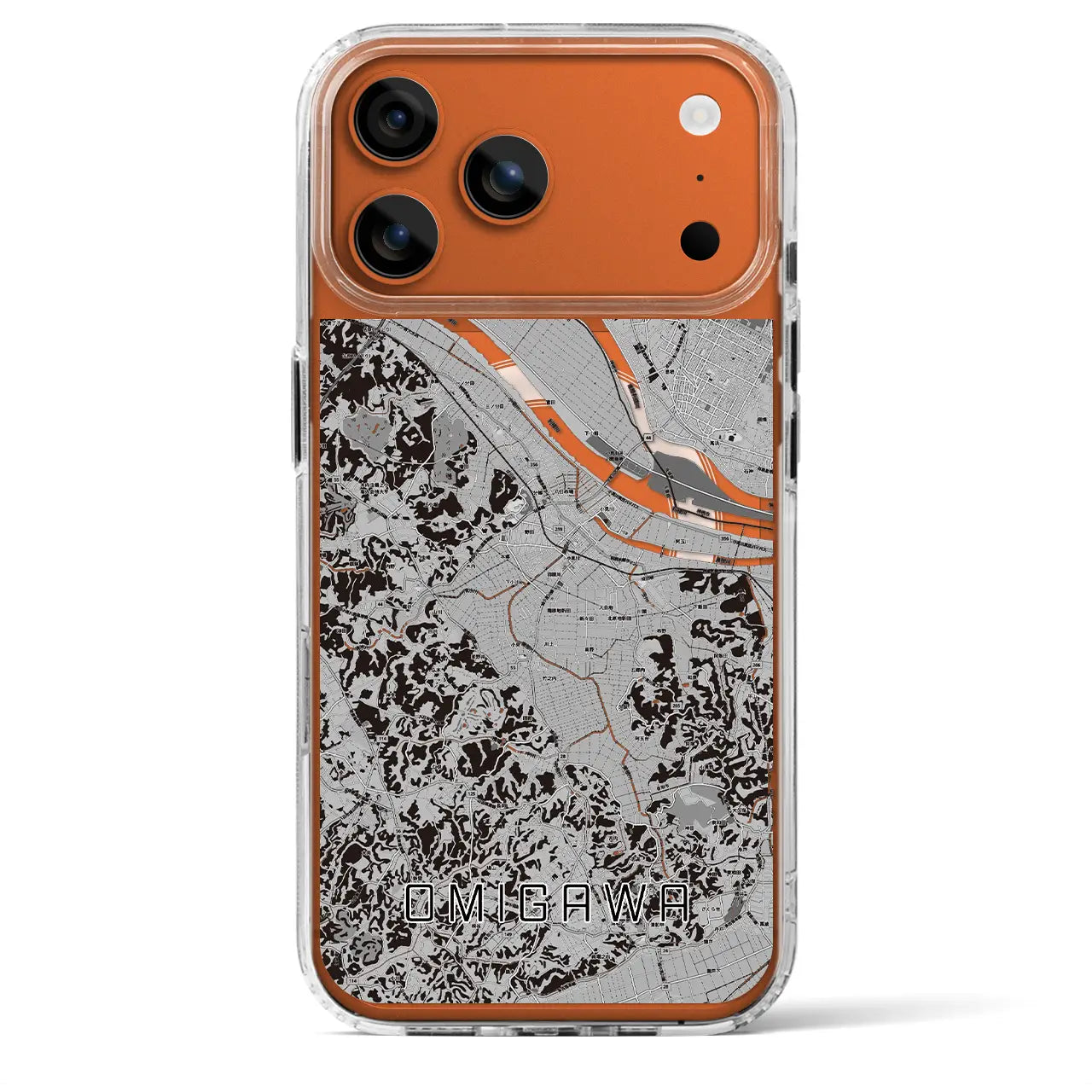 【小見川（千葉県）】地図柄iPhoneケース（MagSafeタイプ）