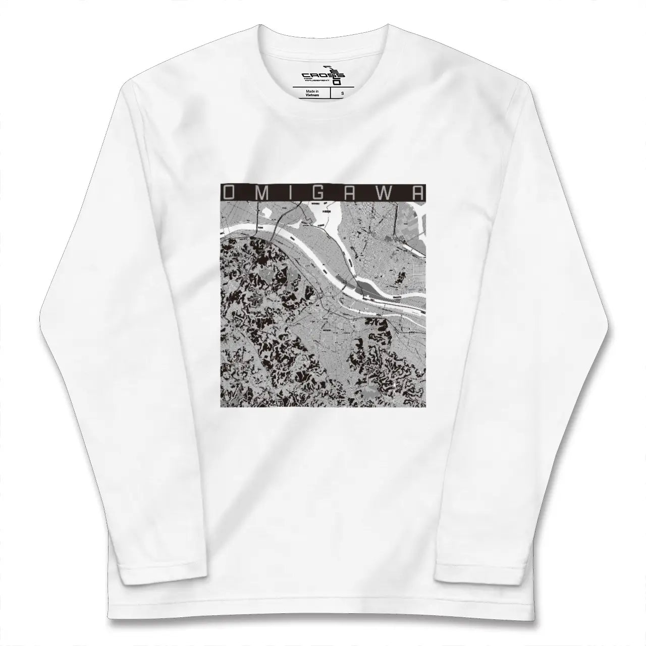 【小見川（千葉県）】地図柄ロングスリーブTシャツ