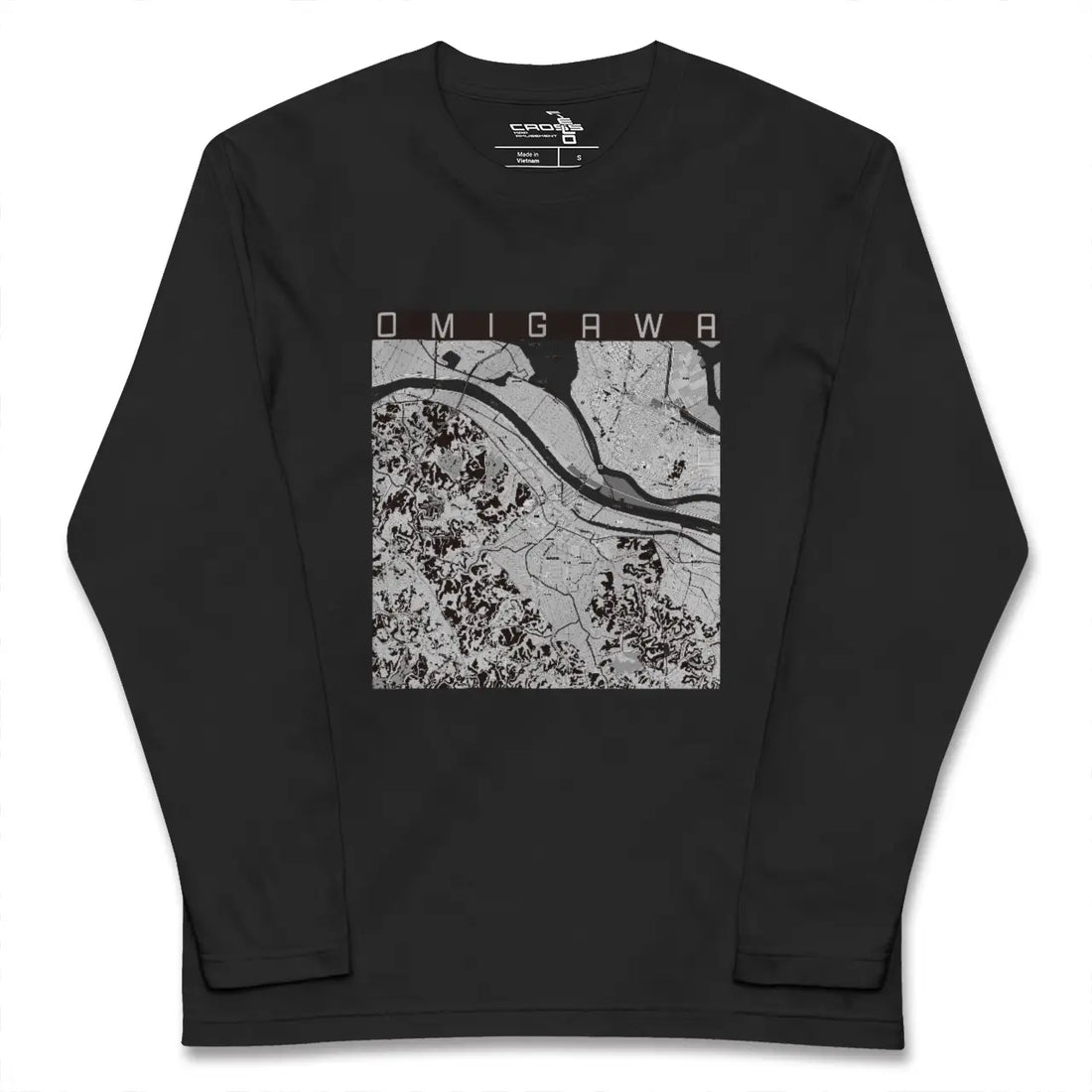 【小見川（千葉県）】地図柄ロングスリーブTシャツ