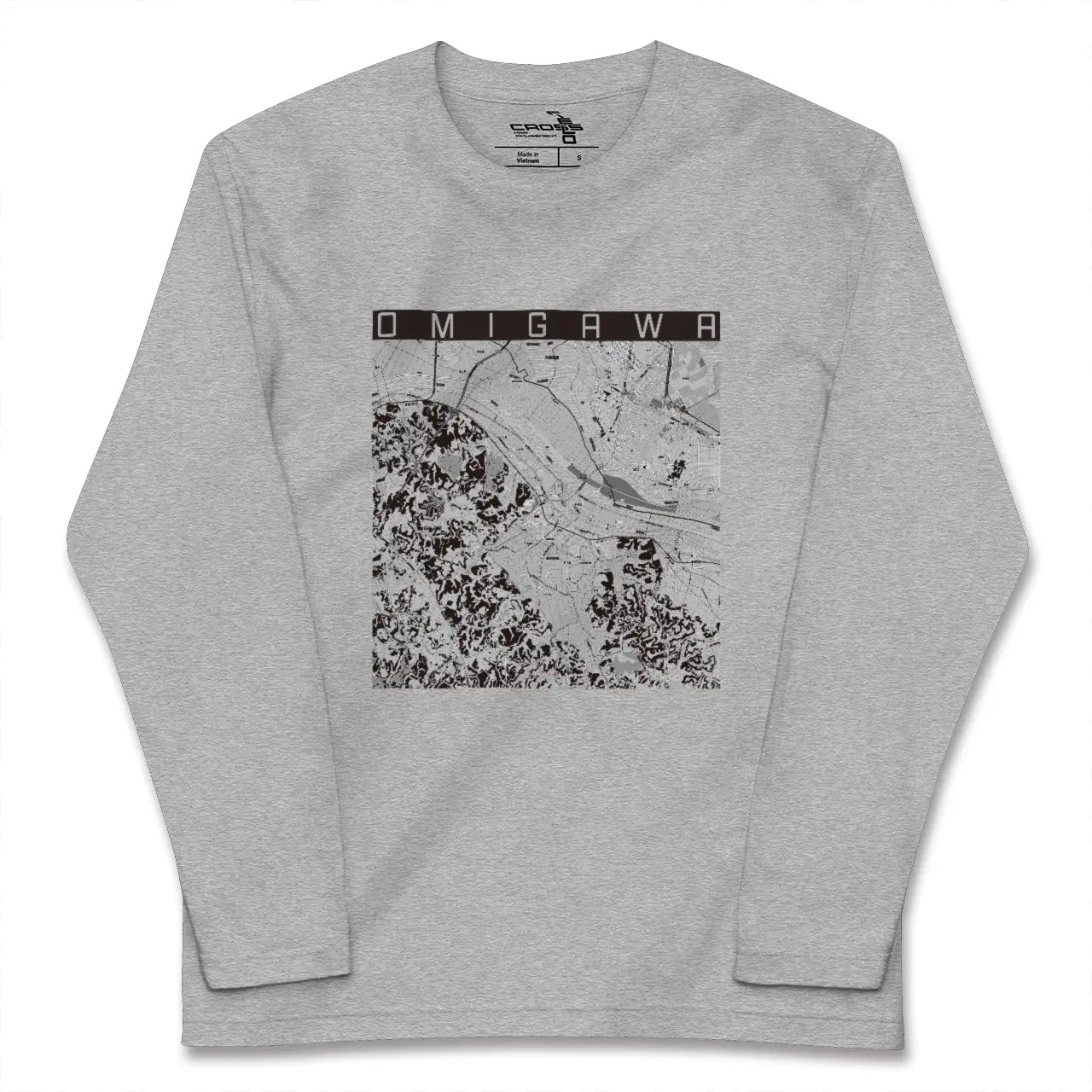 【小見川（千葉県）】地図柄ロングスリーブTシャツ