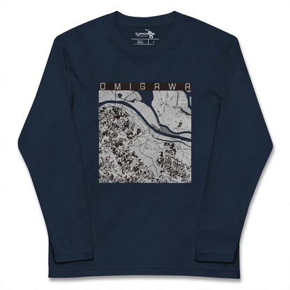 【小見川（千葉県）】地図柄ロングスリーブTシャツ