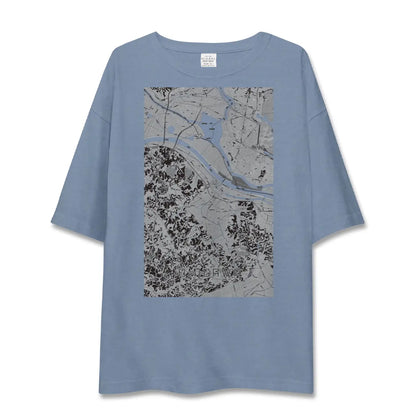 【小見川（千葉県）】地図柄ビッグシルエットTシャツ