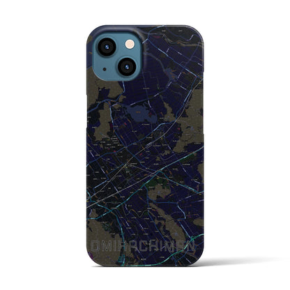 【近江八幡2（滋賀県）】地図柄iPhoneケース（バックカバータイプ）