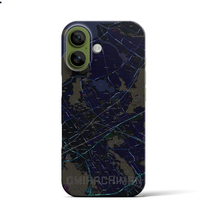 【近江八幡2（滋賀県）】地図柄iPhoneケース（バックカバータイプ）