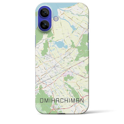 【近江八幡2（滋賀県）】地図柄iPhoneケース（バックカバータイプ）ナチュラル・iPhone 16 Pro Max 用