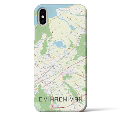 【近江八幡2（滋賀県）】地図柄iPhoneケース（バックカバータイプ）