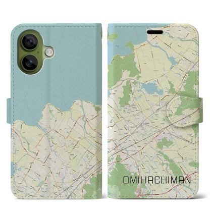 【近江八幡2（滋賀県）】地図柄iPhoneケース（手帳タイプ）