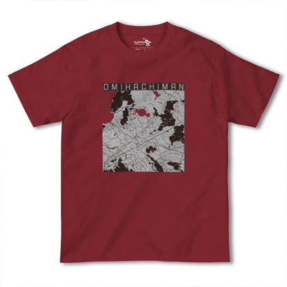 【近江八幡2（滋賀県）】地図柄ヘビーウェイトTシャツ