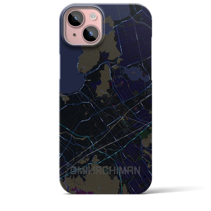 【近江八幡（滋賀県）】地図柄iPhoneケース（バックカバータイプ）