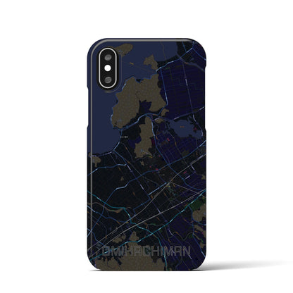 【近江八幡（滋賀県）】地図柄iPhoneケース（バックカバータイプ）