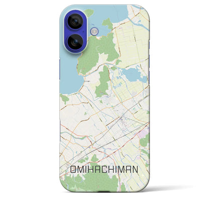【近江八幡（滋賀県）】地図柄iPhoneケース（バックカバータイプ）ナチュラル・iPhone 16 Pro Max 用