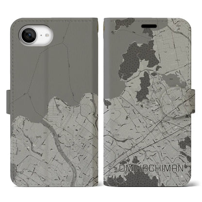 【近江八幡（滋賀県）】地図柄iPhoneケース（手帳タイプ）