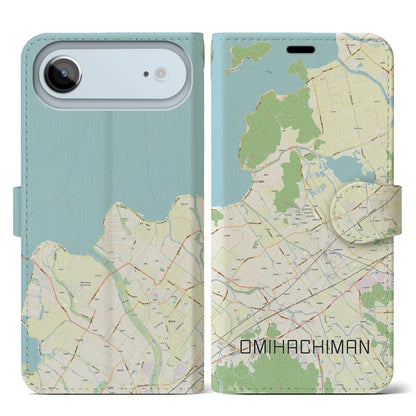 【近江八幡（滋賀県）】地図柄iPhoneケース（手帳タイプ）