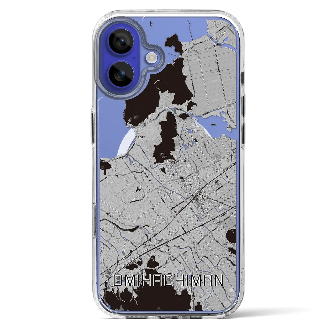 【近江八幡（滋賀県）】地図柄iPhoneケース（MagSafeタイプ）