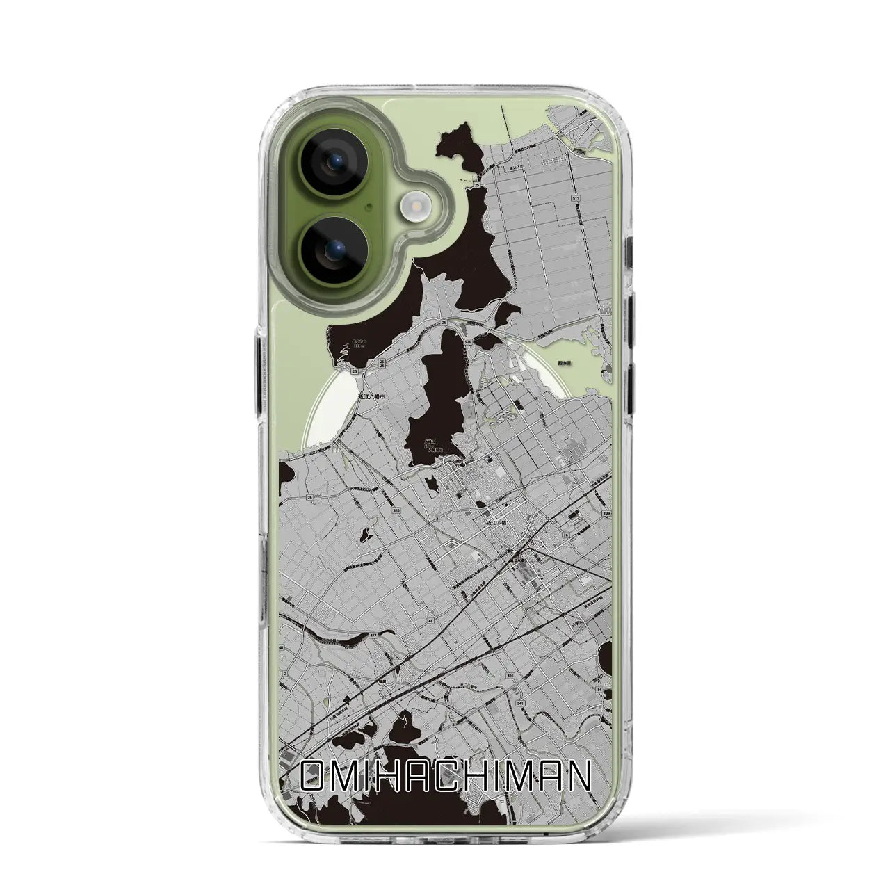 【近江八幡（滋賀県）】地図柄iPhoneケース（MagSafeタイプ）