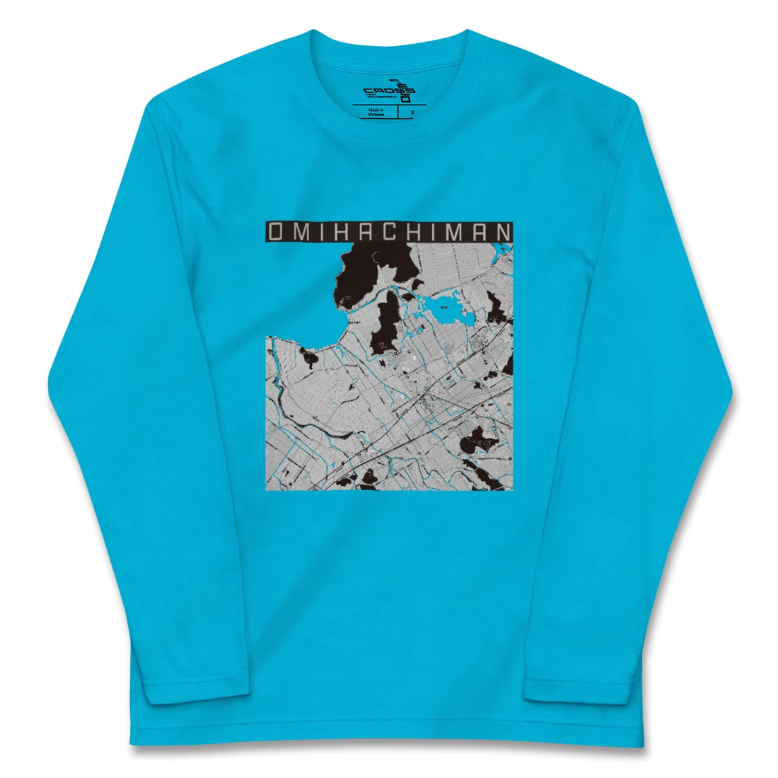 【近江八幡(滋賀県)】地図柄ロングスリーブTシャツ