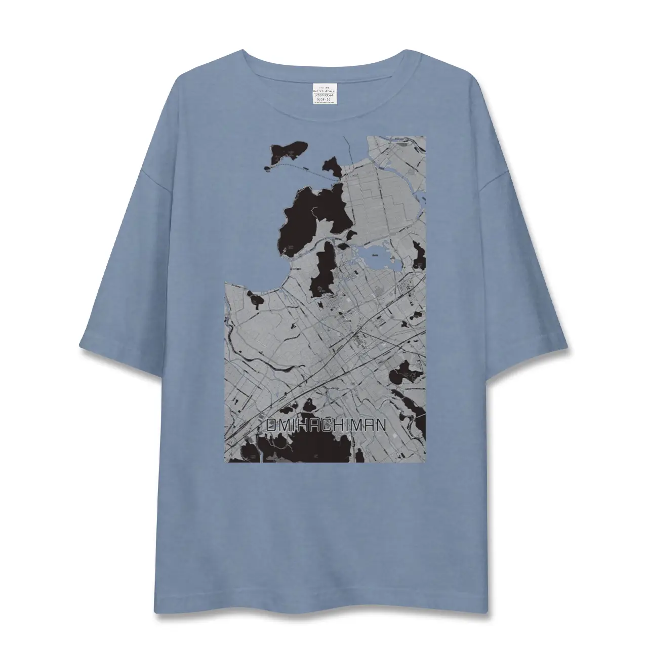 【近江八幡（滋賀県）】地図柄ビッグシルエットTシャツ