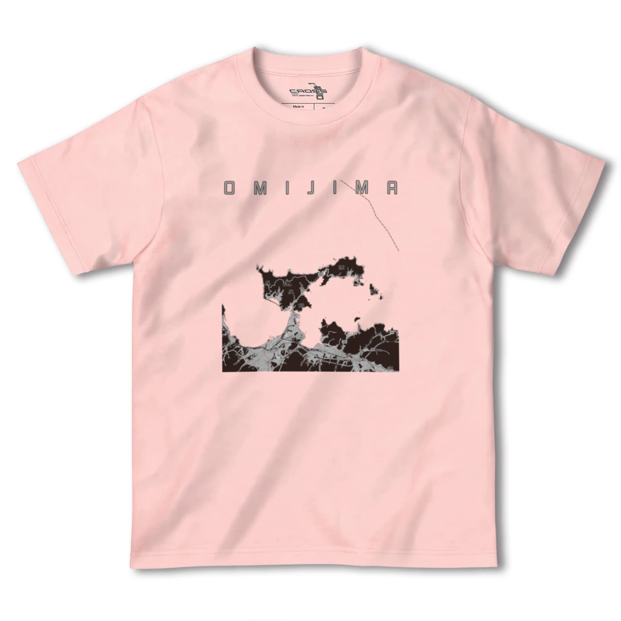 【青海島（山口県）】地図柄ヘビーウェイトTシャツ