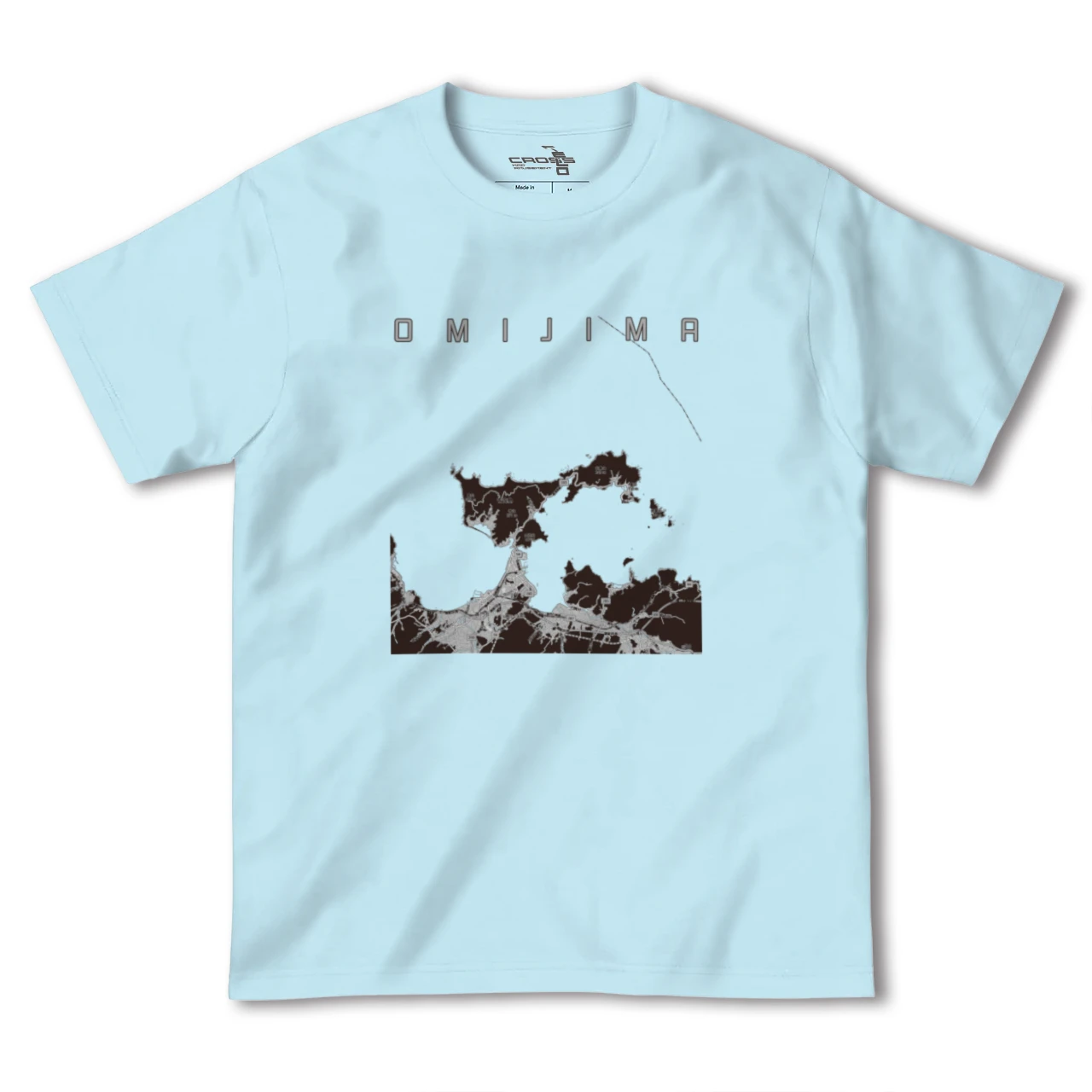 【青海島（山口県）】地図柄ヘビーウェイトTシャツ