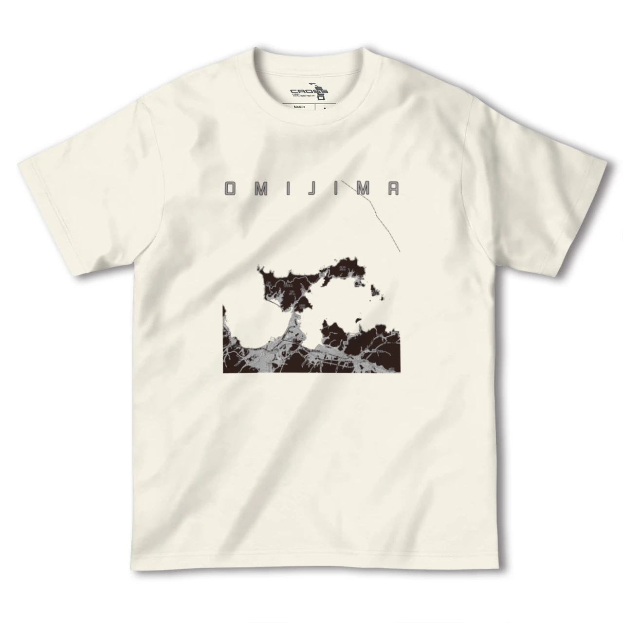 【青海島（山口県）】地図柄ヘビーウェイトTシャツ