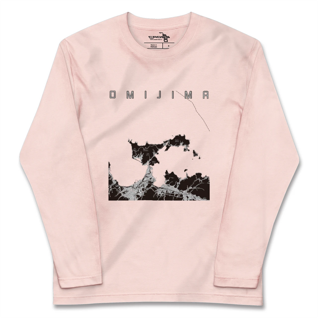 【青海島(山口県)】地図柄ロングスリーブTシャツ