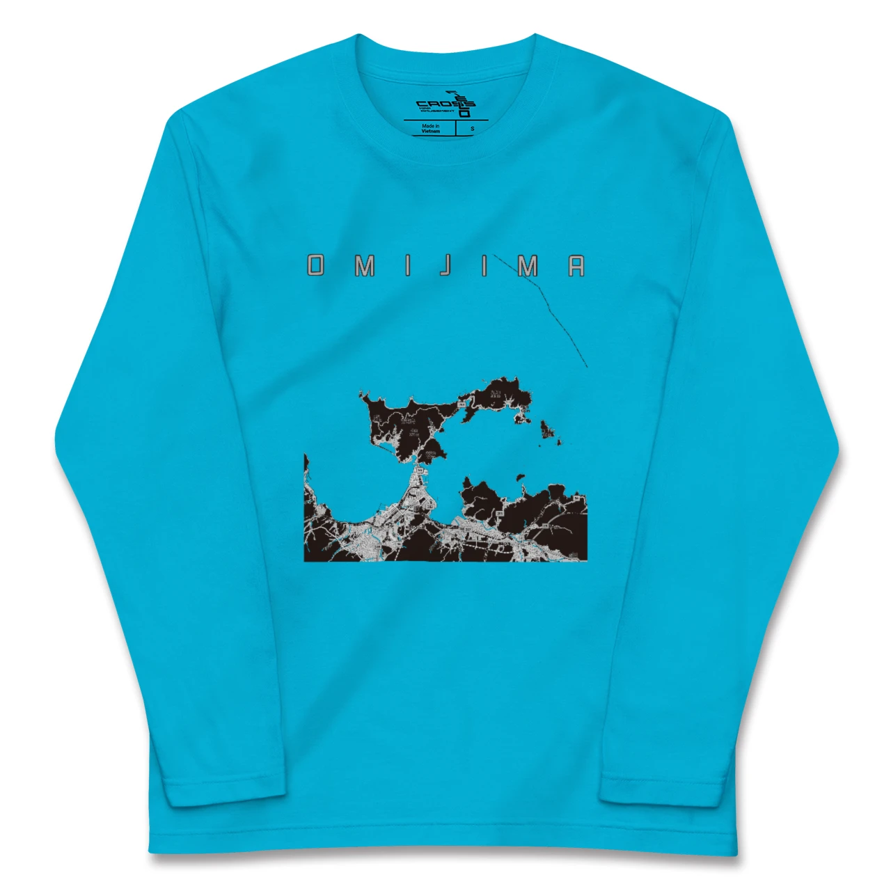 【青海島（山口県）】地図柄ロングスリーブTシャツ