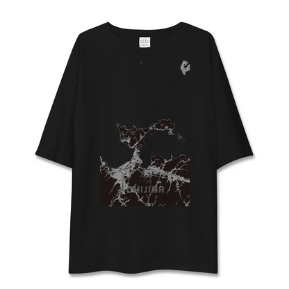 【青海島（山口県）】地図柄ビッグシルエットTシャツ
