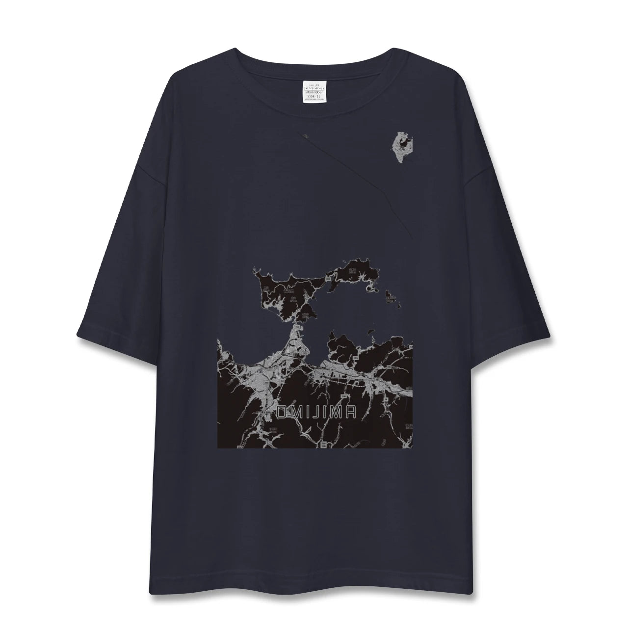 【青海島（山口県）】地図柄ビッグシルエットTシャツ