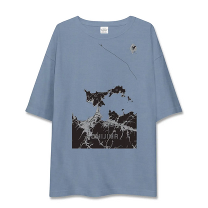 【青海島（山口県）】地図柄ビッグシルエットTシャツ