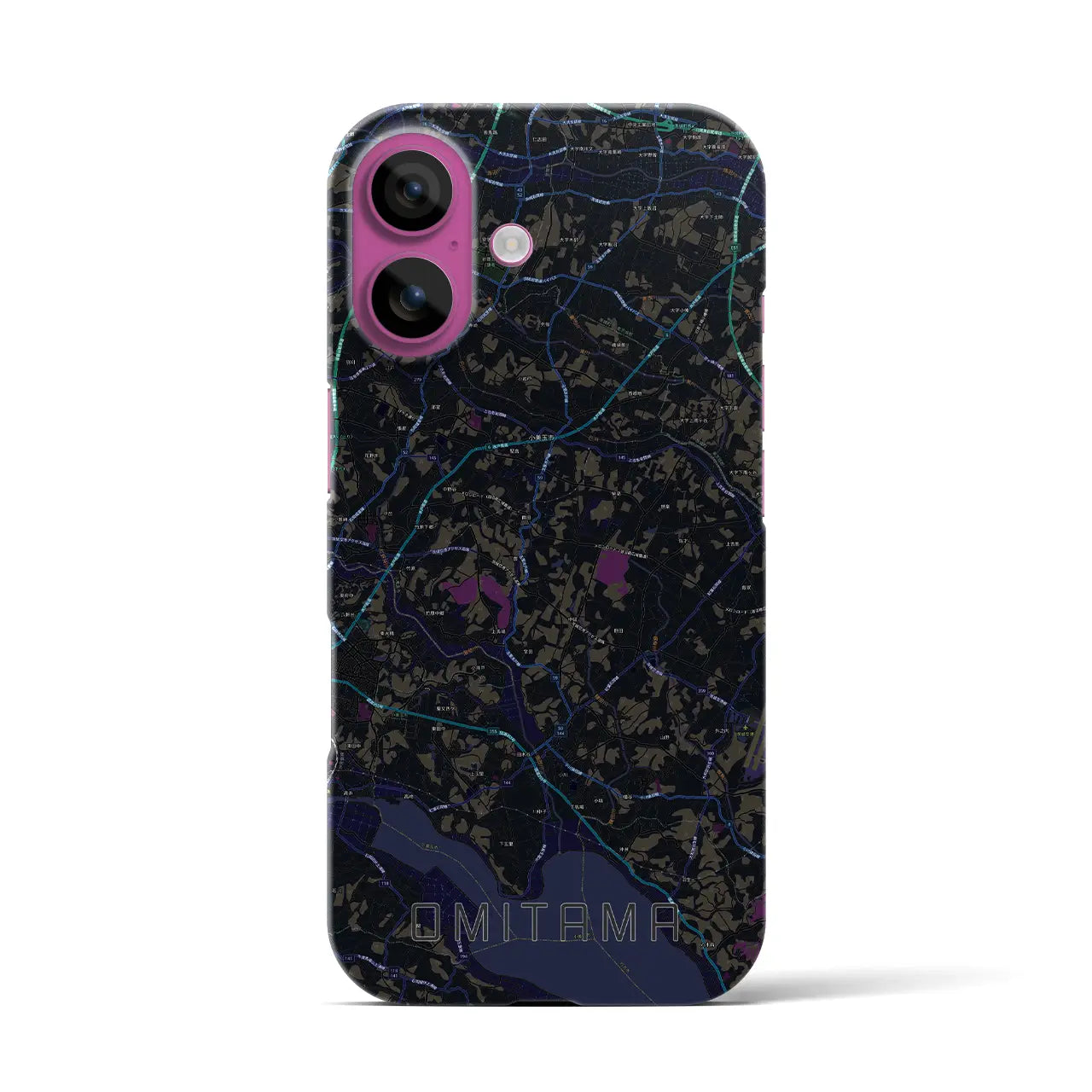 【小美玉（茨城県）】地図柄iPhoneケース（バックカバータイプ）