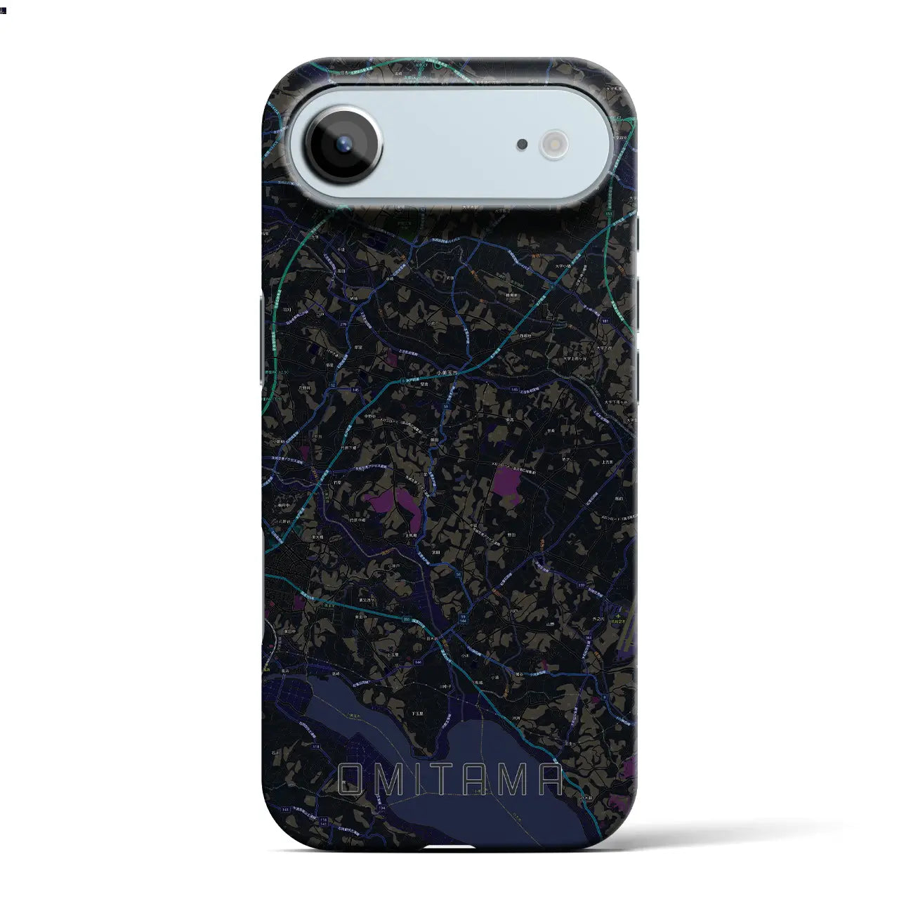 【小美玉（茨城県）】地図柄iPhoneケース（バックカバータイプ）