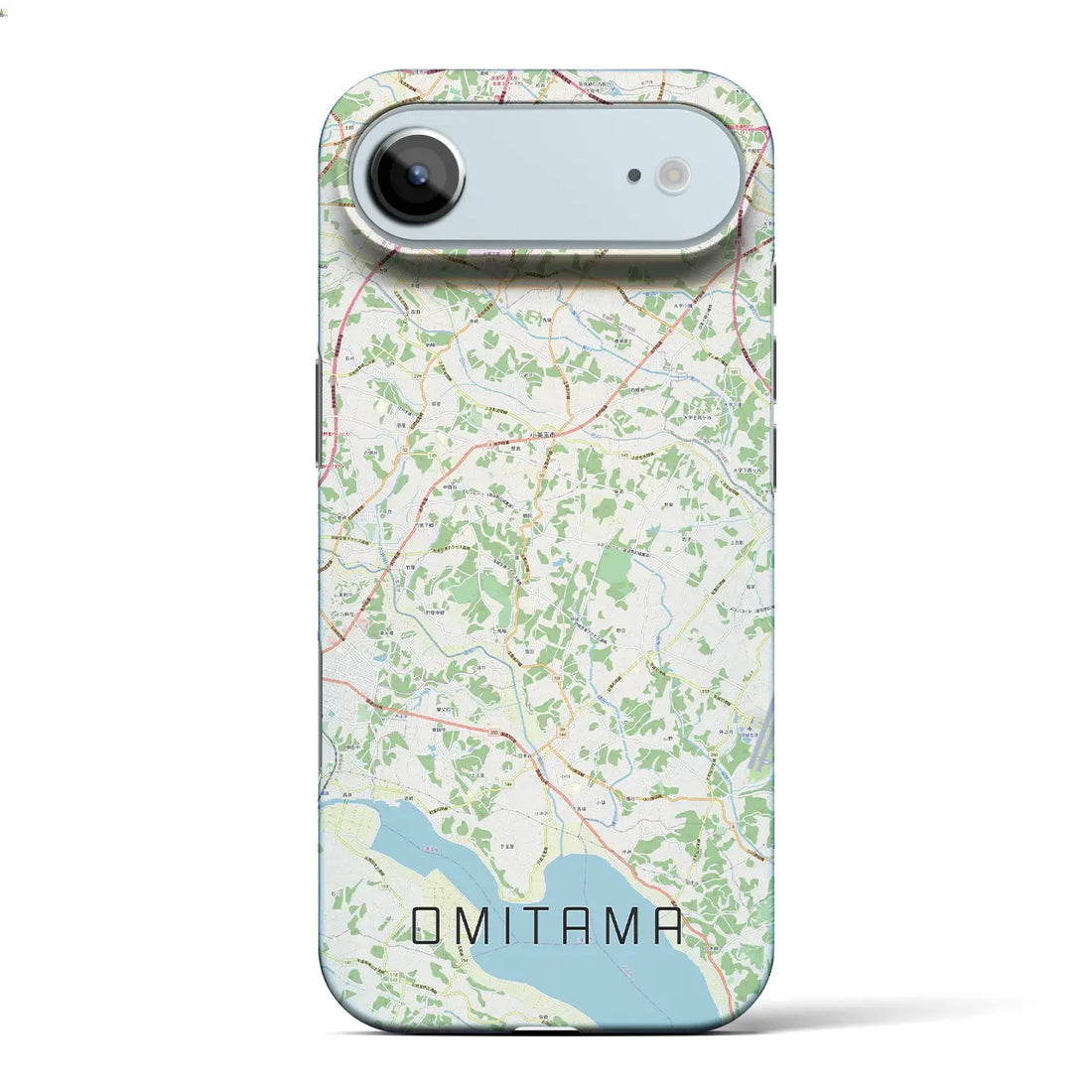 【小美玉（茨城県）】地図柄iPhoneケース（バックカバータイプ）ナチュラル・iPhone 17 Pro Max 用